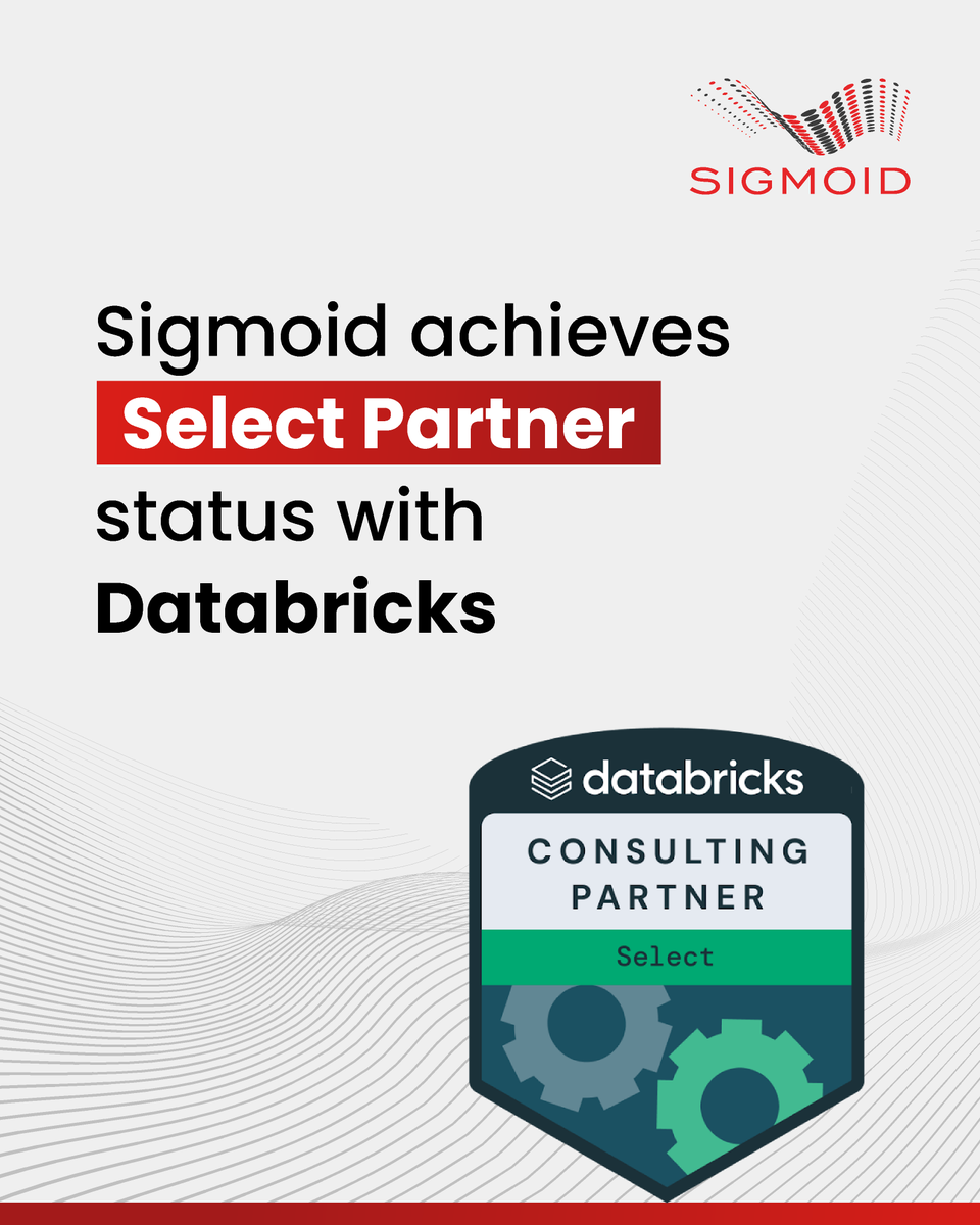Sigmoid (@sigmoidinc) on Twitter photo Sigmoid is now a #Databricks Select Partner! 🚀
Proud to be among the fastest-growing databricks partners in data & AI, with deep expertise in data engineering, AI, data governance & seamless databricks implementations.
Thanks to our team & <a href="/databricks/">Databricks</a>!
#DataAnalytics #Sigmoid Sigmoid is now a #Databricks Select Partner! 🚀
Proud to be among the fastest-growing databricks partners in data & AI, with deep expertise in data engineering, AI, data governance & seamless databricks implementations.
Thanks to our team & <a href="/databricks/">Databricks</a>!
#DataAnalytics #Sigmoid
