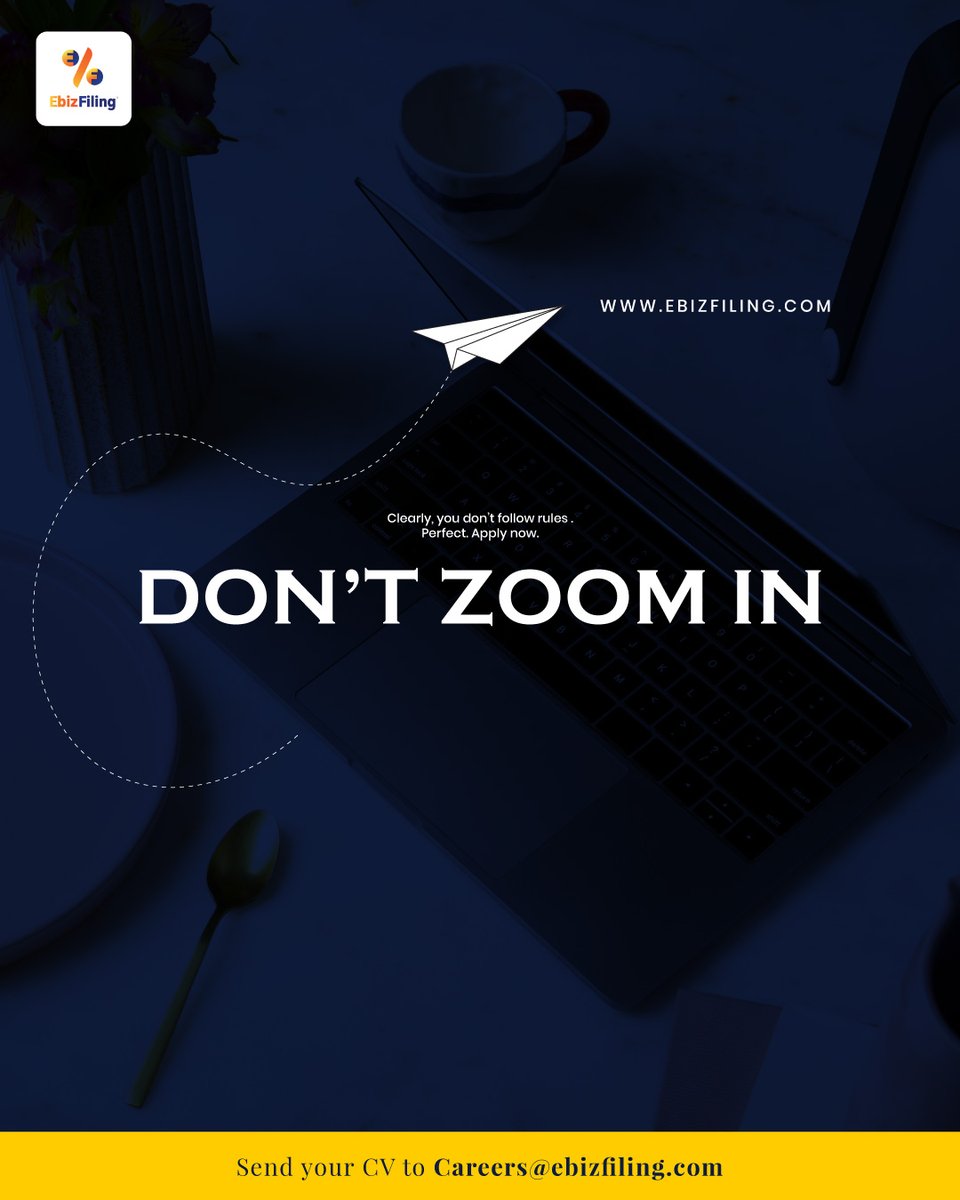 ebizfilingindia's tweet photo. Breaking the rules. Redefining storytelling.
If thatβs your vibe β weβre hiring a Content Writer. Letβs talk.
πApply Now: careers@ebizfiling.com
Join us and help make complex topics simple & engaging! π‘
#Hiring #ContentWriter #JobOpening #JoinOurTeam #EbizFiling #India https://t.co/BPsuDKdbjP