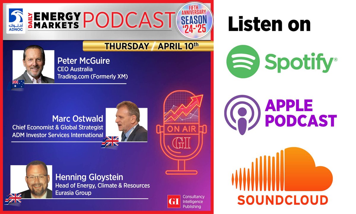 What’s Steering Oil Prices in Q2 – Tariff Relief or More Trade War?

Tune in on the links below &amp; subscribe 👇
Spotify: tinyurl.com/ycve4m89
Apple: tinyurl.com/bdeue6k9
SoundCloud: tinyurl.com/yr5yv5j4

<a href="/pmcguirefinance/">petermcguirewithxm</a> <a href="/XM_COM/">XM_COM</a> <a href="/EurasiaGroup/">Eurasia Group</a> <a href="/MOstwald1/">Marc Ostwald</a>