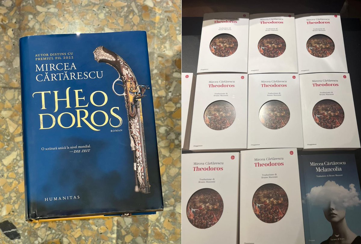 GeorgeBologan's tweet photo. Poezia și literatura au un rol important în formarea omului. Mircea #Cărtărescu, unul dintre cele mai apreciate condeie românești la nivel mondial și-a prezentat, la Roma, ediția italiană a romanului #Theodoros, o descriere a arhetipului tiranului. https://t.co/zL6Hkyh3hc