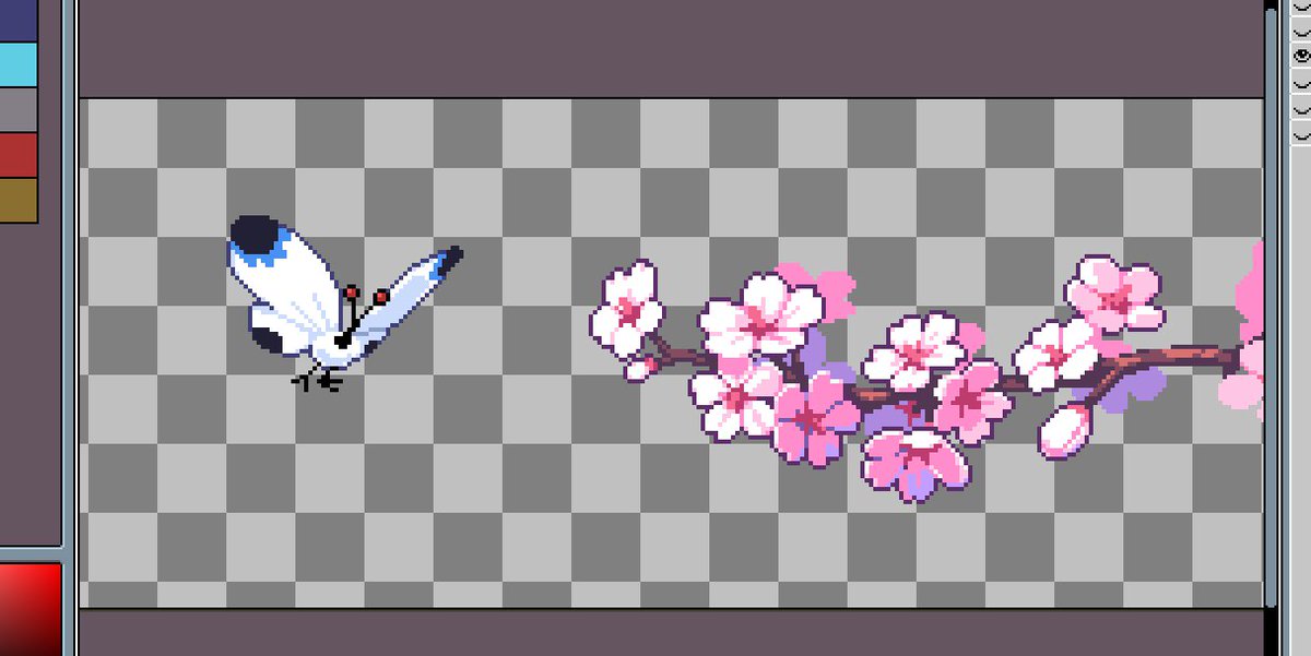 벚꽃 그리고 있어요