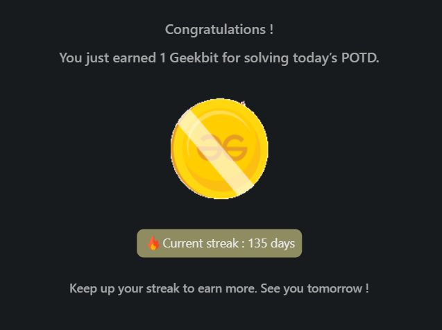 Mayank_kumar111's tweet photo. Day 147: Progress in programming built one small step at a time. With every bug squashed every concept.

@geeksforgeeks

#geekstreak2024 #dsa #learntocode #learndsa #160daysofcode #gfg #geeksforgeeks #CodingChallenge #162DaysOfCode #gfg160 #Day147 #CodeMastery #CodeExploration https://t.co/sO0JxthJ0j