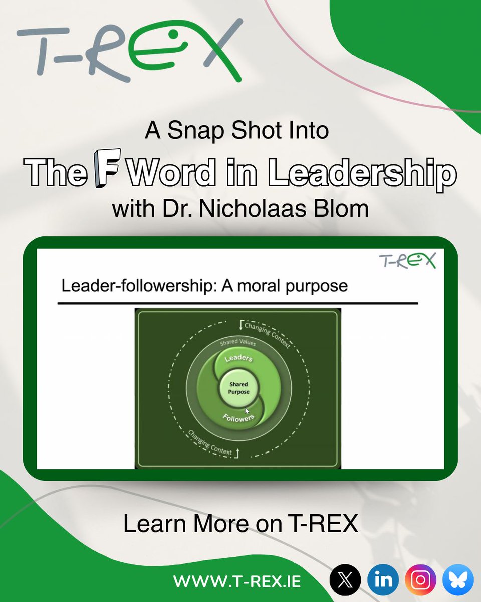 T-REX (@educationtrex) on Twitter photo T-REX was delighted to partner with <a href="/Oide_Leadership/">Oide Leadership</a> for The "F Word in Leadership "with Dr. Nicholaas Blom (UL)! It was a fantastic event and we are grateful for the incredible collaboration that made it possible T-REX was delighted to partner with <a href="/Oide_Leadership/">Oide Leadership</a> for The "F Word in Leadership "with Dr. Nicholaas Blom (UL)! It was a fantastic event and we are grateful for the incredible collaboration that made it possible