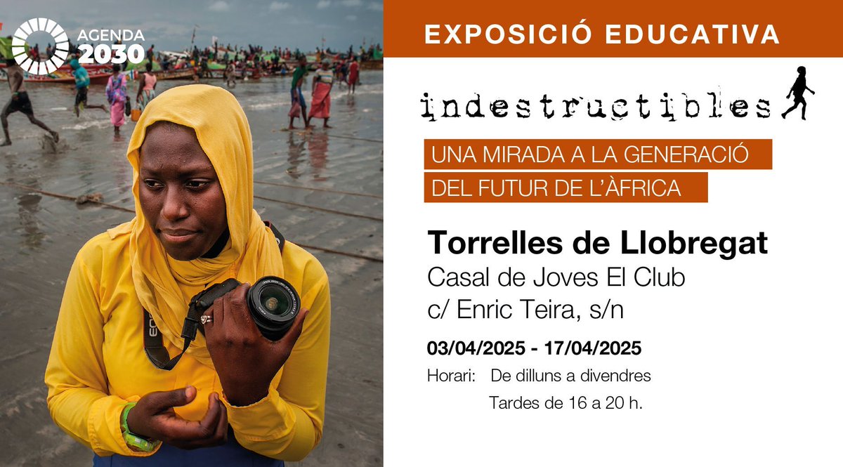 Educació Diputació (@educadiba) on Twitter photo 👁️🗨️ Fins al 14 d'abril l'exposició "Indestructibles" estarà a Torrelles de Llobregat
<a href="/AjTorrelles/">Ajuntament de Torrelles de Llobregat</a>
Indestructibles és una mirada a la generació del futur de l'Àfrica que retrata la vida d'11 infants que lluiten per un futur millor.
Fotografies i text a càrrec de: 👁️🗨️ Fins al 14 d'abril l'exposició "Indestructibles" estarà a Torrelles de Llobregat
<a href="/AjTorrelles/">Ajuntament de Torrelles de Llobregat</a>
Indestructibles és una mirada a la generació del futur de l'Àfrica que retrata la vida d'11 infants que lluiten per un futur millor.
Fotografies i text a càrrec de: