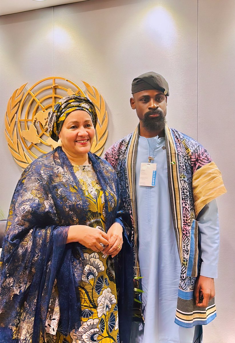 Tunde_OD's tweet photo. Gracious. Kind. Personable. Human—
The Deputy Secretary General of the United Nations 🇺🇳 🇳🇬 @AminaJMohammed 

Thank you for welcoming us with warmth, wisdom and for carrying home with you always. https://t.co/z1b5j72F6D
