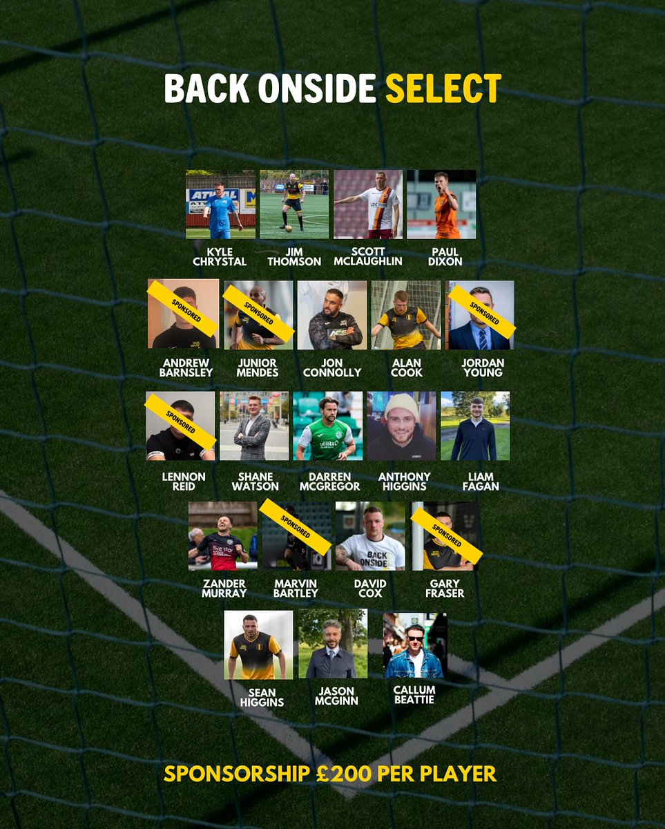 BackOnside's tweet photo. In just four weeks, our Back Onside Select Team will be playing Nick Pickard’s @Hollyoaks  Celebrity Team at @Oriamscotland, with all proceeds going to Back Onside. Not long to go! ⚽️

We still have player sponsorships available for both teams - so if you or your company are looking to support a great cause while promoting your business, please do get in touch on info@backonside.com

For spectator tickets - https://t.co/QfkCnzk6zI 🙌🏽