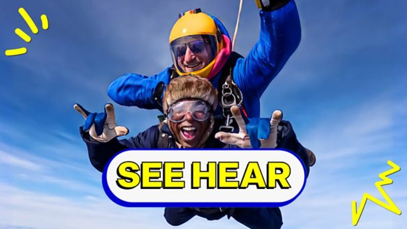 BBCSeeHear (@bbcseehear) on Twitter photo Today at 1pm on <a href="/BBCTwo/">BBC Two</a> Ahmed Mudawi presents another episode of See Hear! (And he gets to have a go at sky diving!). Can't wait? Go to <a href="/BBCiPlayer/">BBC iPlayer</a> for all new episodes! #seehear #Newcastle Today at 1pm on <a href="/BBCTwo/">BBC Two</a> Ahmed Mudawi presents another episode of See Hear! (And he gets to have a go at sky diving!). Can't wait? Go to <a href="/BBCiPlayer/">BBC iPlayer</a> for all new episodes! #seehear #Newcastle