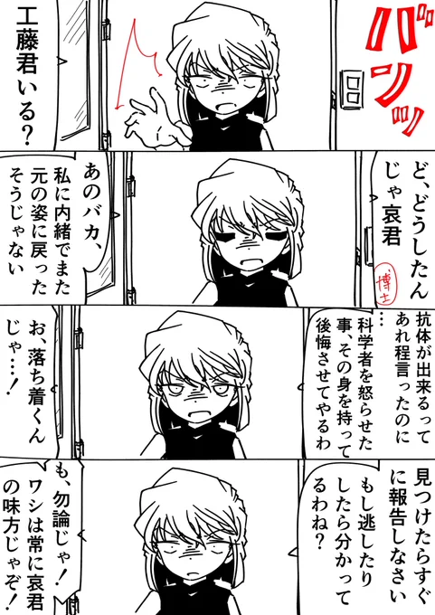 コナン「こっ、コレには理由があってだな…!」
灰原哀「他に言う事ある?」
#名探偵コナン 