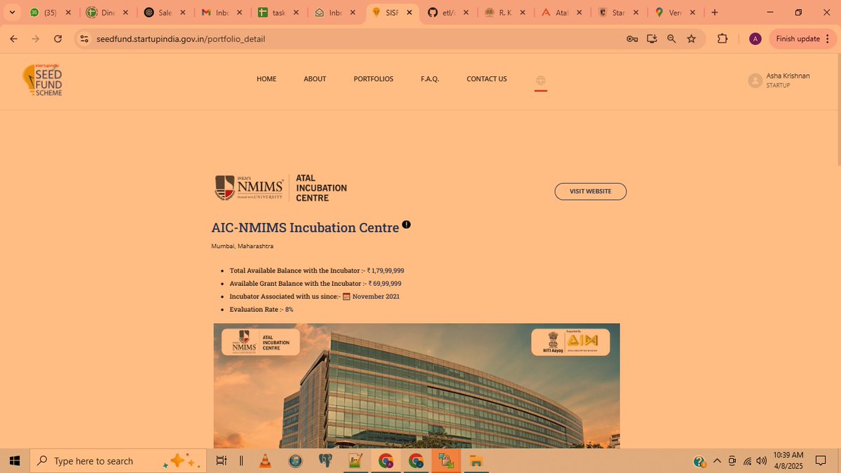 Justech_Compute's tweet photo. application (#78624) rejected after 48days! - incubator 3"Society for Technology Business Incubator" - no reason in details ; incubator 2 "AIC-NMIMS INCUBATION CENTRE" no update on portal -on phone say no funds (on SI portal shows funds)! @startupindia @PiyushGoyal @NmimsAic https://t.co/X7EsFApVFY