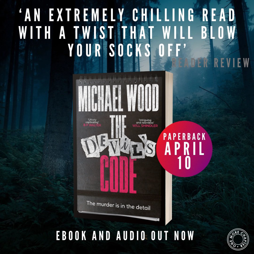 LouiseWriter's tweet photo. Happiest day Mr @MichaelHWood. Hope it’s glorious! @HarperCollinsUK #TheDevilsCode https://t.co/quPYW8Wq78