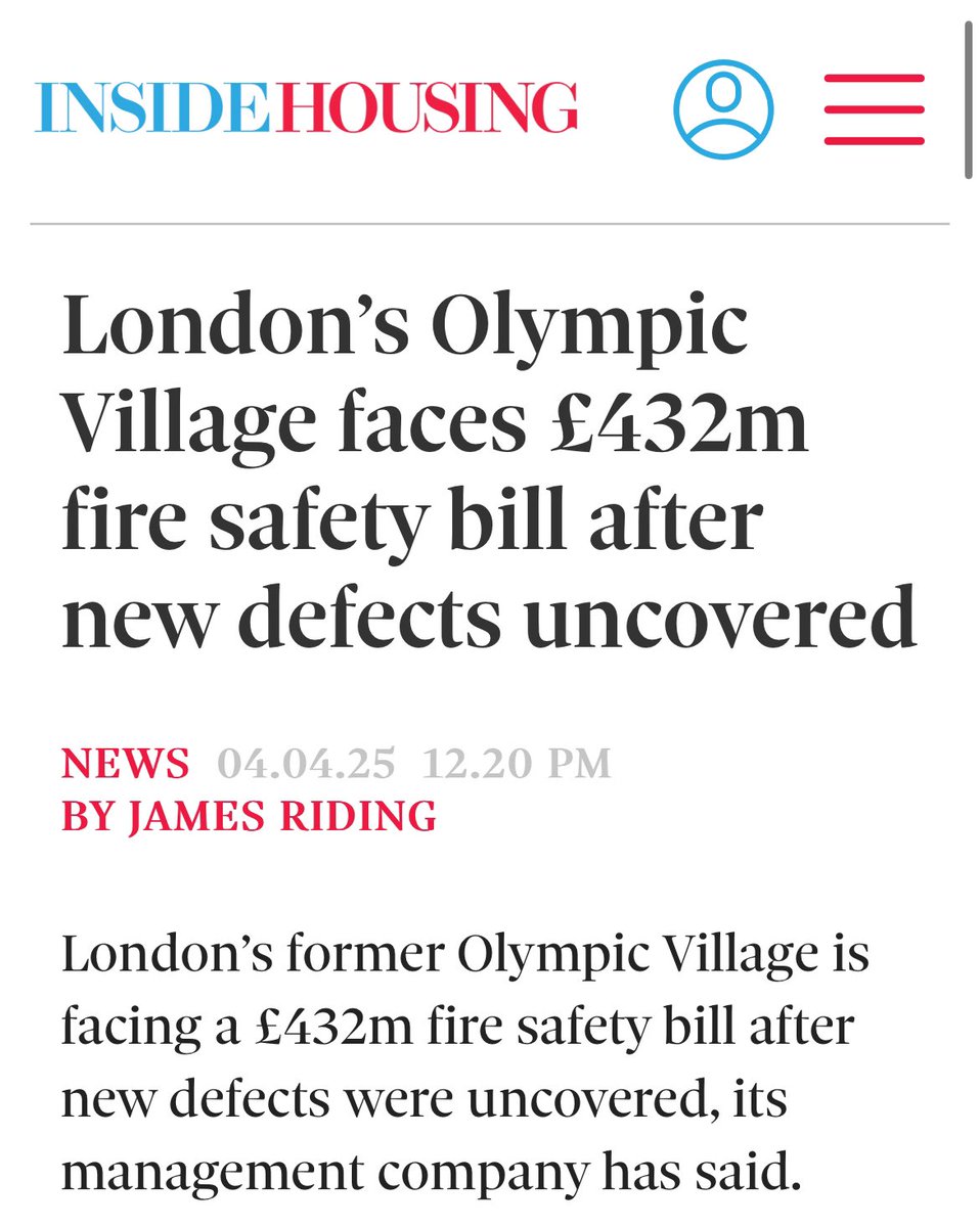 Olympic Park Homes Action Group (@olympichomes_ag) on Twitter photo š Ā£432MILLION š
Letās be clear this is no longer a remediation project this is a REBUILD!
<a href="/AlexJJNorris/">Alex Norris MP</a> <a href="/Uma_Kumaran/">Uma Kumaran MP</a> <a href="/getliving/">Get Living</a> <a href="/EastVillageLDN/">East Village London</a> <a href="/EOCS_Official/">End Our Cladding Scandal</a>
#BuildingSafetyCrisis š Ā£432MILLION š
Letās be clear this is no longer a remediation project this is a REBUILD!
<a href="/AlexJJNorris/">Alex Norris MP</a> <a href="/Uma_Kumaran/">Uma Kumaran MP</a> <a href="/getliving/">Get Living</a> <a href="/EastVillageLDN/">East Village London</a> <a href="/EOCS_Official/">End Our Cladding Scandal</a>
#BuildingSafetyCrisis