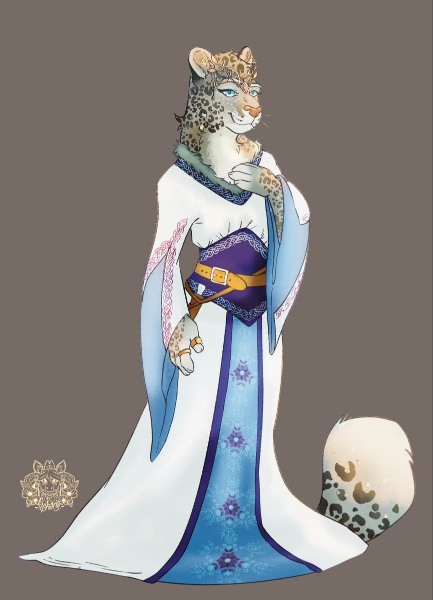DJFoxProjects's tweet photo. [MANGA]

Neva est une léoparde de 30 ans, c'est une princesse ainsi que l'héritière du trone de son royaume qui maitrise la magie de glace.

Elle est fiancée avec Shin. Vive d'esprit, elle fera toujours passer les autres avant elle.

Art by @ArayaStuart https://t.co/UqN8u94GHc
