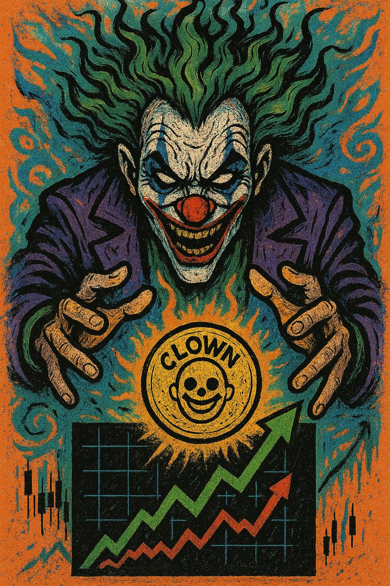 TrenchSniper69's tweet photo. 🃏 The Joker’s blessing is real…
$CLOWN just broke the funny line 📈🤡

This isn’t a pump.
It’s divine comedy in motion.
Those who laughed… now FOMO.

$CLOWN HOLDERS, WE RIDE 🎪🔥

#CLOWN #CTOSupport #TrenchSniperArmy @ @jerrybanfield  @realclownicp @trapdefi https://t.co/pwgh6vKbvB