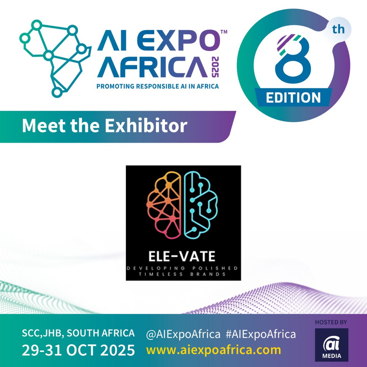 NEWS: We welcome <a href="/Ele_VateAI/">Ele-Vate AI</a> as an exhibitor at the 8th Edition of <a href="/aiexpoafrica/">AI Expo Africa 2026, 28-29 Oct JHB SA 🇿🇦</a> 2025 – Join us at Africa's largest Enterprise AI trade show &amp; conference aiexpoafrica.com

#AI #ArtificialIntelligence #MachineLearning #DeepLearning #AIExpoAfrica #AIEvents #AI4Good #g20 #b20