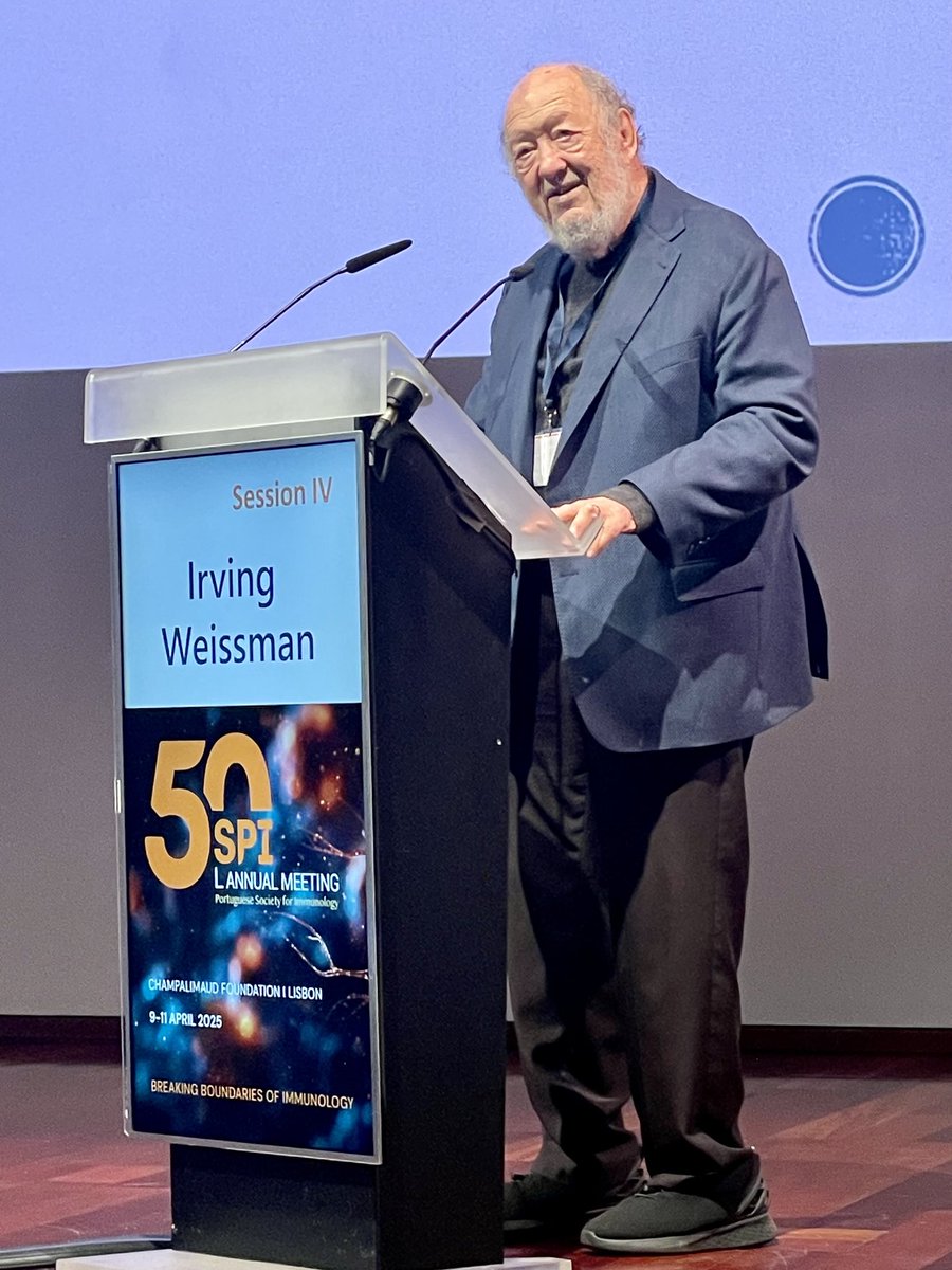 Irving Weissman at the 50th Annual Meeting of the Portuguese Society for Immunology (SPI) at Champalimaud Foundation in Lisbon (SPI)