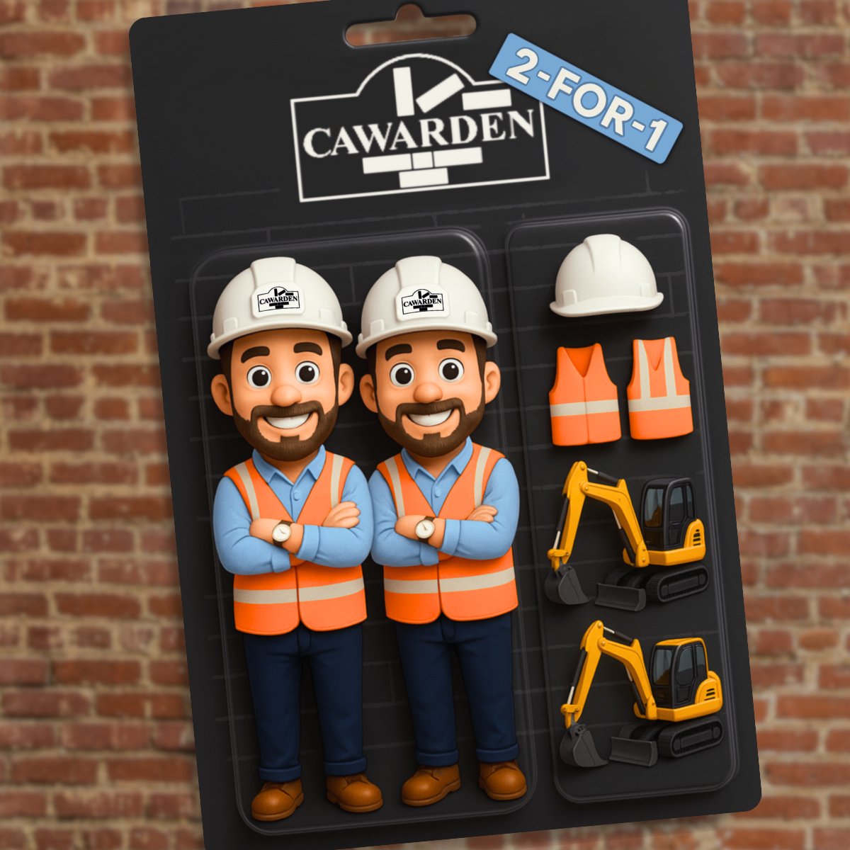 Double the expertise, double the impact – coming soon! 💪🚧👷‍♂️

Introducing the 2-for-1 Cawarden Action Figure Value Pack – delivering double the professionalism, specialist expertise, and hands-on know-how that keep projects on track!

Pre-order yours today!