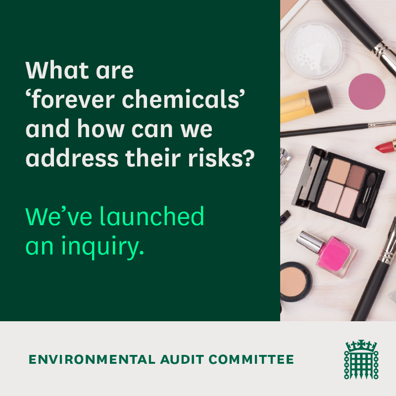CommonsEAC's tweet photo. We've launched an inquiry into addressing the risks from Perfluoroalkyl and Polyfluoroalkyl Substances (PFAS) 👇