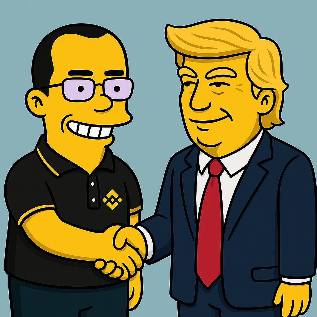CZHomerBNB's tweet photo. Just shook hands with Trump.
He’s slapping 125% tariffs on China.
I’m slapping 1000% alpha on my holders $czh.

“America First” meets “Binance Best.”

#CZHomer #TrumpDeals #Web3TradeWars #ifyouknowyouknow https://t.co/f457ain75W