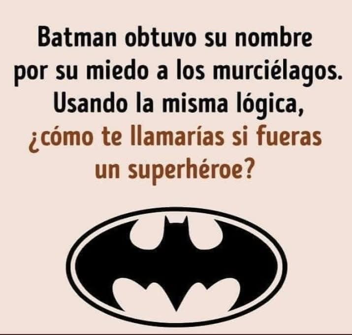 Cómo sería tu nombre de superhéroe??? 🤔