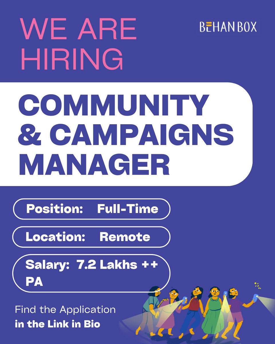 BehanBox's tweet photo. WE ARE HIRING!

After 5 years of producing impactful reportage, we are expanding our mission-- to drive change together with allies.

Come help us drive this change. We are a small women-led newsroom that records critical stories of our times

Deets here: https://t.co/5dt440EF8j https://t.co/O9K0Mp3wcL