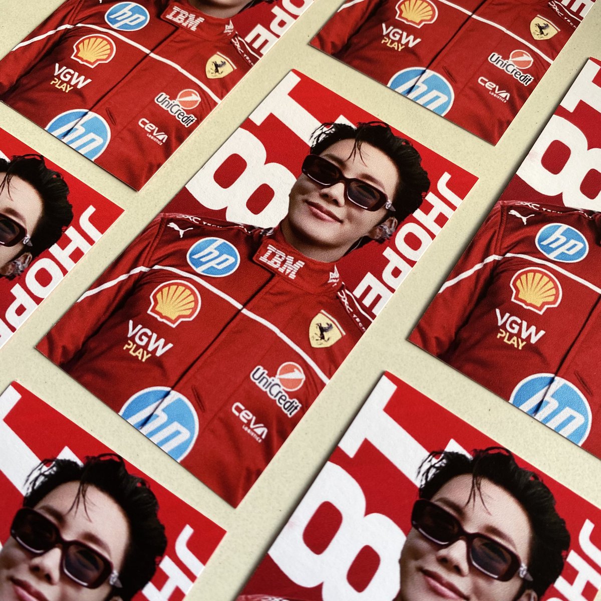 parkabby95's tweet photo. Paddock Club exclusive driver cards are here!! 

“Hello I’m Jung Hoseok, Scuderia Ferrari Formula One race car driver”

🏁 JH 18 - Fastest Lap 
🏎️ MOA Arena Circuit 

Like, &amp; rt + show stream proof
Strictly 1:1 — limited qty

#HOPE_ON_THE_STAGE_TOUR_Manila https://t.co/uA9D8uREVK