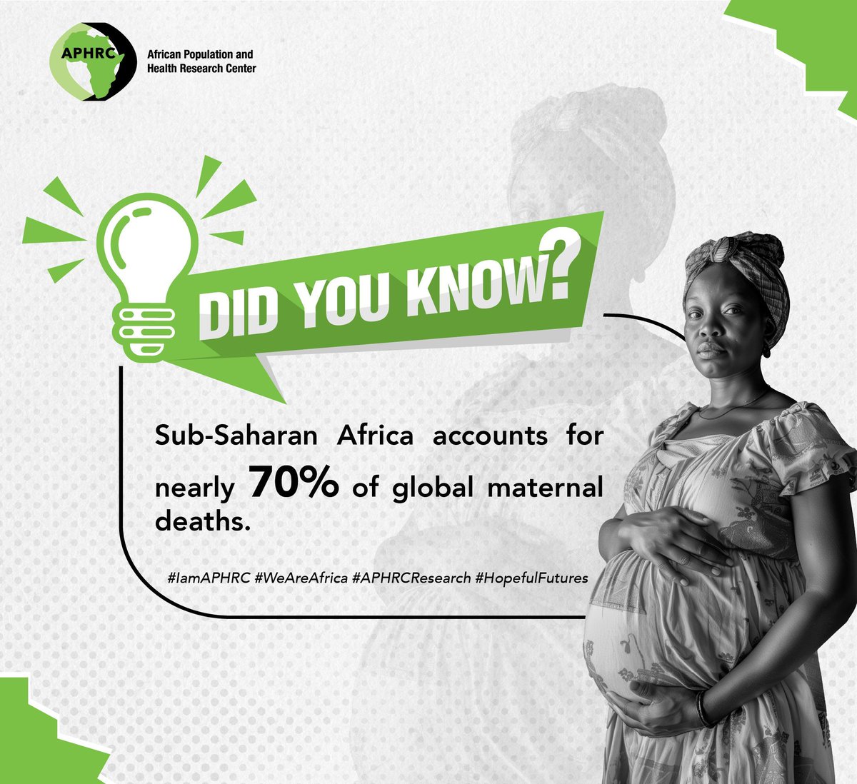 aphrc's tweet photo. The birth of a child should be a moment of joy, not fear. Yet, sub-Saharan Africa accounts for 70% of global maternal deaths. It’s time to invest in maternal health—not just because it’s the right thing to do but because it makes economic sense. Every $1 spent on maternal care saves lives, cuts healthcare costs, and boosts national productivity.
 
#HopefulFutures #APHRCResearch #WeAreAfrica

@UnitedGMH @capmhkenya @Countdown2030 @CarolWainaina78 @Sidze_APHRC @AbajobirAmanuel @milka_omuya @njerimbuthia @Liz_Kimani @DMdiarafa @amveyange @CKyobutungi