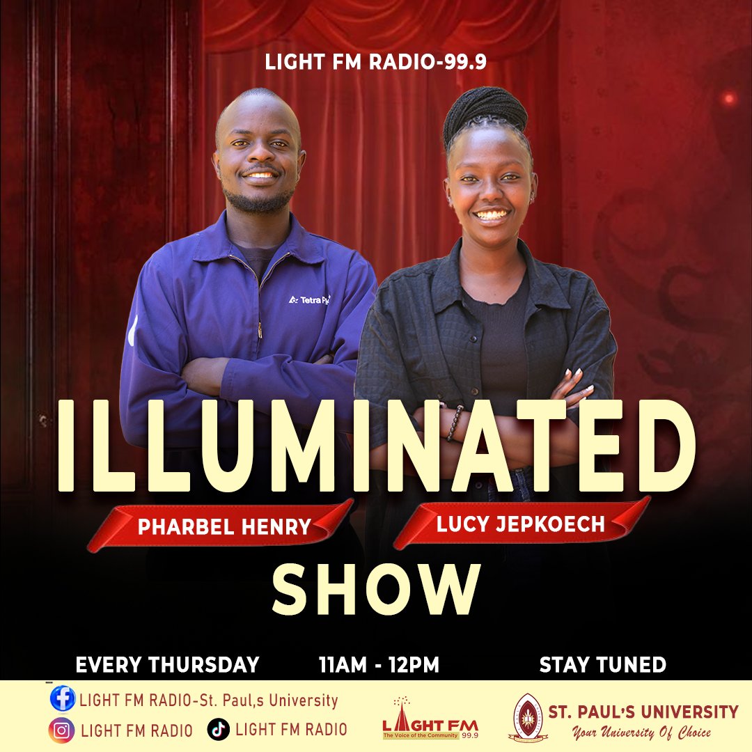 lightfmradio's tweet image. It is a good morning to get bible insights, stories and motivation.
Live now is the Illuminated show. 
TUNE IN LIGHTFM.
#spustudios 
#lightfm 
#illuminatedshow