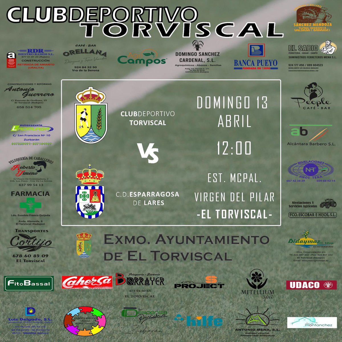 📣📣JORNADA 24📣📣

¡Jugamos en casa!

Antepenúltimo partido de liga‼️

🗓️Domingo 13/04
🕒 12:00
🏟️ Virgen del Pilar 

Os esperamos a tod@s, porque sin vosotros, ¡nada sería posible!
#vuestraluchanuestrapasion 
🖤🤍🖤