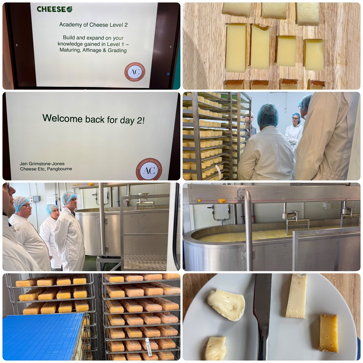 Pangbourne Cheese Shop (@pangcheeseshop) on Twitter photo We’ve had a fantastic time teaching the <a href="/cheese_academy/">Academy of Cheese</a> Level 2 course over the last couple of days. A big thank you to <a href="/NettlebedCheese/">Nettlebed Creamery</a> for taking the time to show us around their incredible creamery (their cheese toasties are every bit as delicious as people tell us 😋) #cheese We’ve had a fantastic time teaching the <a href="/cheese_academy/">Academy of Cheese</a> Level 2 course over the last couple of days. A big thank you to <a href="/NettlebedCheese/">Nettlebed Creamery</a> for taking the time to show us around their incredible creamery (their cheese toasties are every bit as delicious as people tell us 😋) #cheese