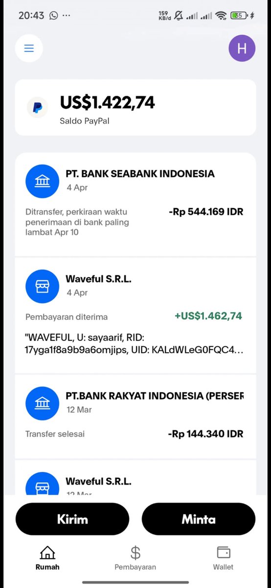 Nov_arj's tweet photo. Alhamdulillah ya Allah gaji pertama hasil ngonten modal foto dan vidio random di kasih hook dalam waktu kurang lebih 1 bulan dapet 1,4k dolar kalo di rupiahin sekitar 24 juta bner bner kaya lagi mimpi
sumpah https://t.co/fzu8C0OhQV