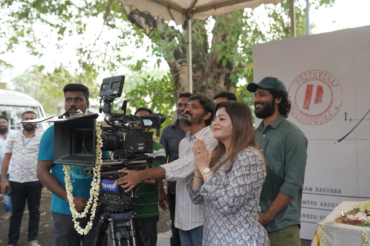 MovieClickz (@movieclickz) on Twitter photo #NOBODY Begins!
<a href="/PrithviOfficial/">Prithviraj Sukumaran</a> <a href="/parvatweets/">Parvathy Thiruvothu</a> #HakimShajaha
Directed by #NissamBasheer and penned by #SameerAbdul
Produced by #SupriyaMenon, <a href="/e4echennai/">MUKESH RATILAL MEHTA</a>, <a href="/cvsarathi/">cv.sarathi</a>
(<a href="/PrithvirajProd/">Prithviraj Productions</a> & #E4Experiments)
DOP: #DineshPurushothaman
Stunt: #KalaiKingson
Music: <a href="/rameemusic/">Harshavardhan Rameshwar</a>
<a href="/proyuvraaj/">Yuvraaj</a> #NOBODY Begins!
<a href="/PrithviOfficial/">Prithviraj Sukumaran</a> <a href="/parvatweets/">Parvathy Thiruvothu</a> #HakimShajaha
Directed by #NissamBasheer and penned by #SameerAbdul
Produced by #SupriyaMenon, <a href="/e4echennai/">MUKESH RATILAL MEHTA</a>, <a href="/cvsarathi/">cv.sarathi</a>
(<a href="/PrithvirajProd/">Prithviraj Productions</a> & #E4Experiments)
DOP: #DineshPurushothaman
Stunt: #KalaiKingson
Music: <a href="/rameemusic/">Harshavardhan Rameshwar</a>
<a href="/proyuvraaj/">Yuvraaj</a>