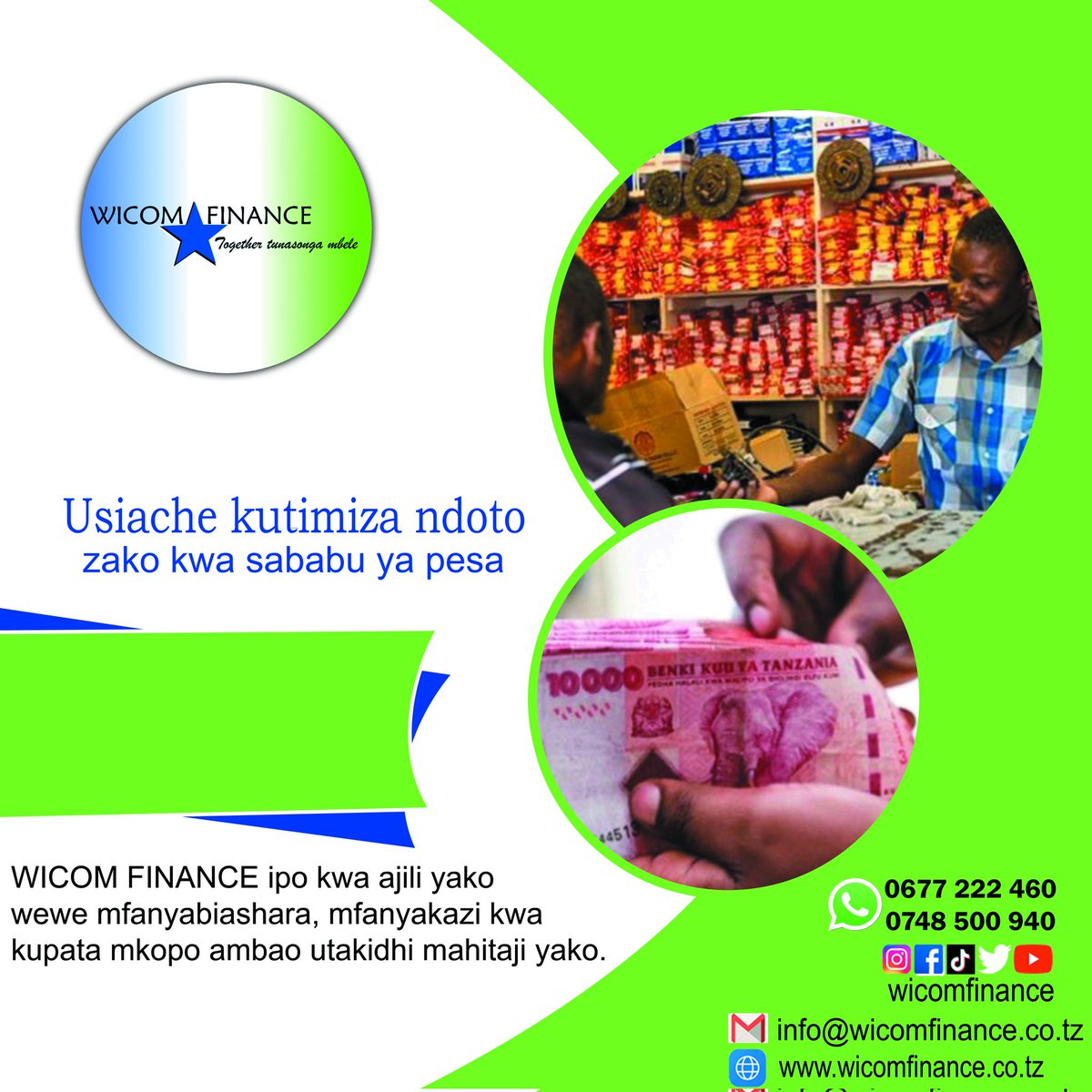 wicomfinance's tweet photo. Usiache kutimiza ndoto zako Kwa sababu ya pesa  mana Wicom Finance tupo Kwa ajili yako 
#biashara #elimu #2025 #mafunzo https://t.co/dVCF8BcwN8