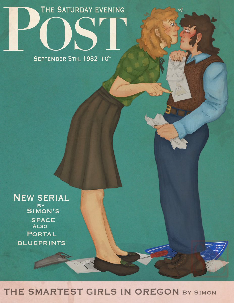 Simons_Space's tweet photo. fiddauthor yuri as i promised!! 

 oh how i love old magazine covers 
#fiddauthor #fiddleauthor #Fordsquared #GravityFalls #FiddlefordMcgucket #StanfordPines https://t.co/hIaRM7k5UA