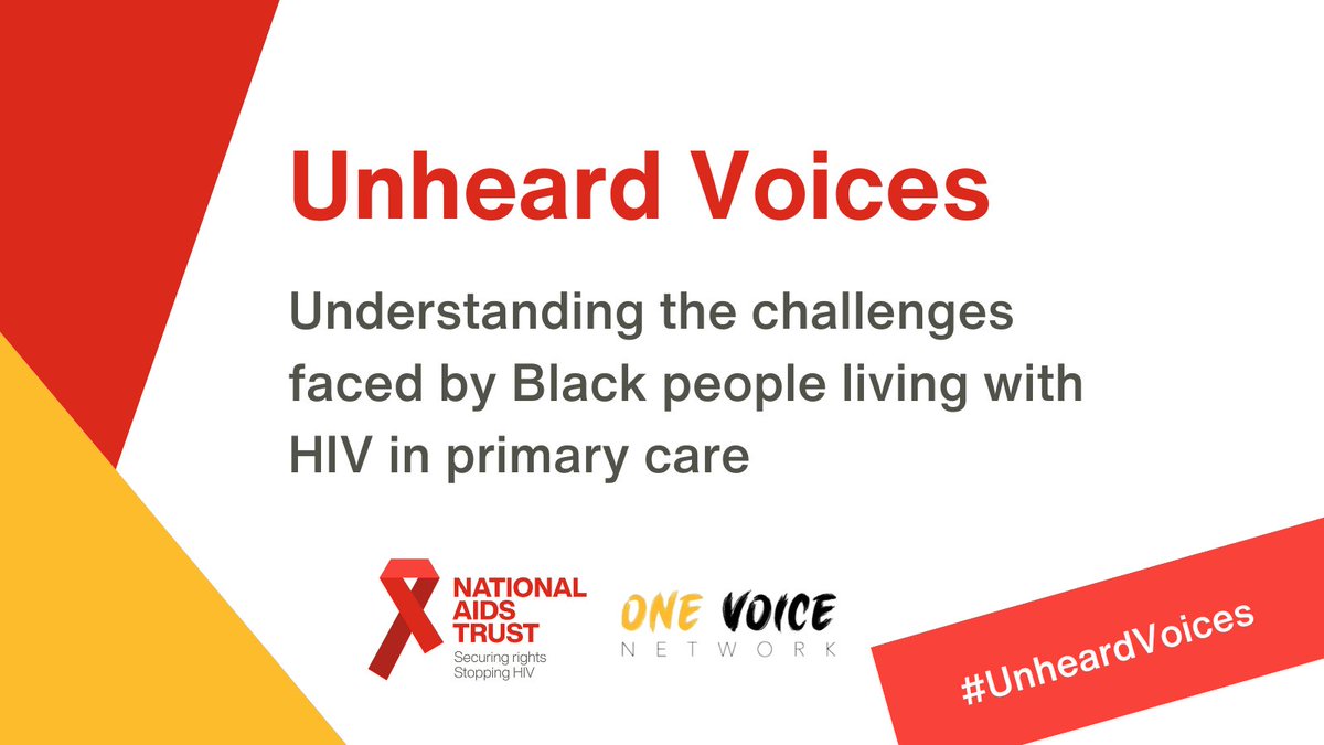 GPs must improve the experiences of Black people living with #HIV in primary care to improve their quality of life.

The latest #UnheardVoices report highlights the role culture plays in healthcare, and how prevalent HIV stigma is.

Read more:

nat.org.uk/publications/u…