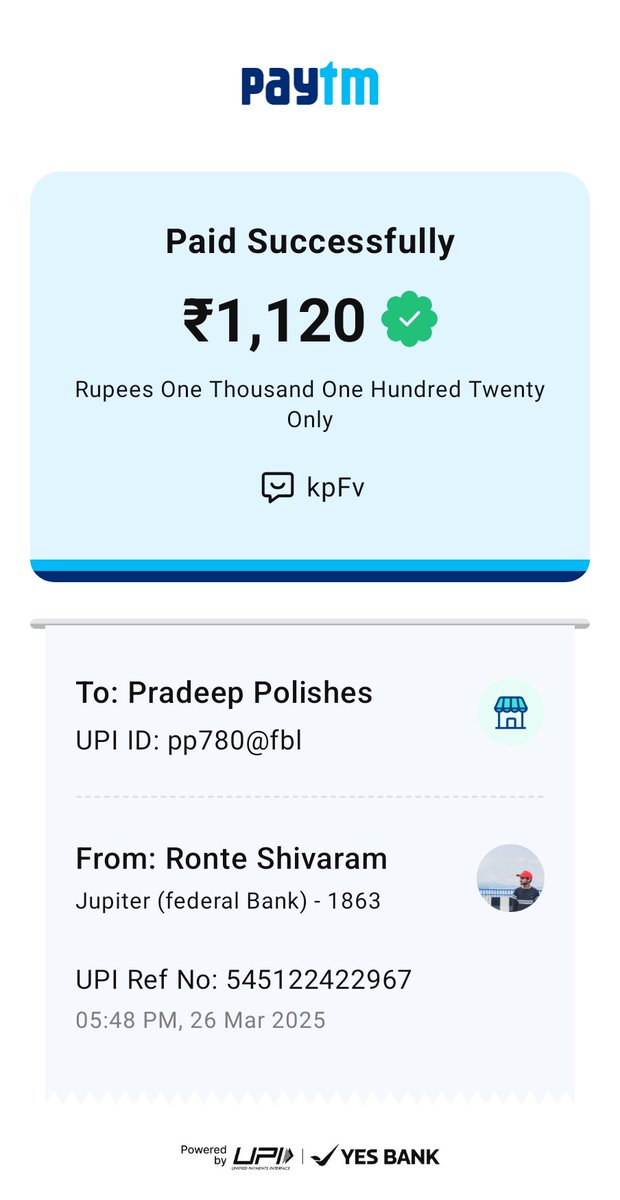 Shivaram63's tweet photo. @StakeIND I made a payment of ₹1120 on 26th March at 5:48 PM via UPI (Ref: 545122422967) to fund my wallet. Amount was debited but hasn't reflected in my Stake account yet.
Stake Transaction ID: 2560956646
Please resolve this ASAP.  
#Stake #PaymentIssue https://t.co/IeF2Y8AJo9