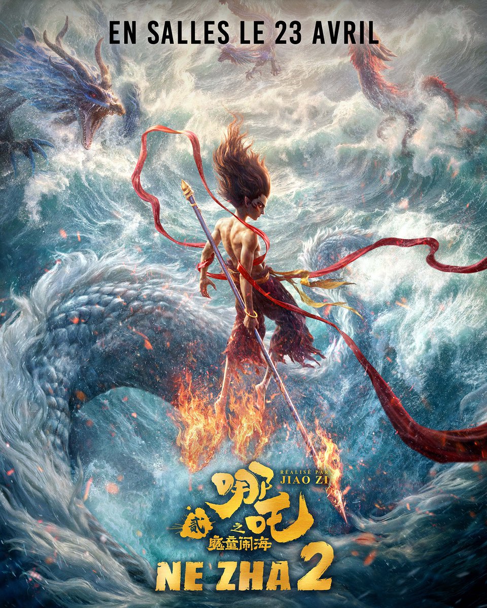 Découvrez à partir du 23 avril au Cineum le film événement d’animation chinois dont tout le monde parle !

Le film est déjà le 5ème plus gros succès mondial de l’Histoire avec plus de 2 milliards de dollars de recettes.

A ne pas manquer sur grand écran !

#NeZha2