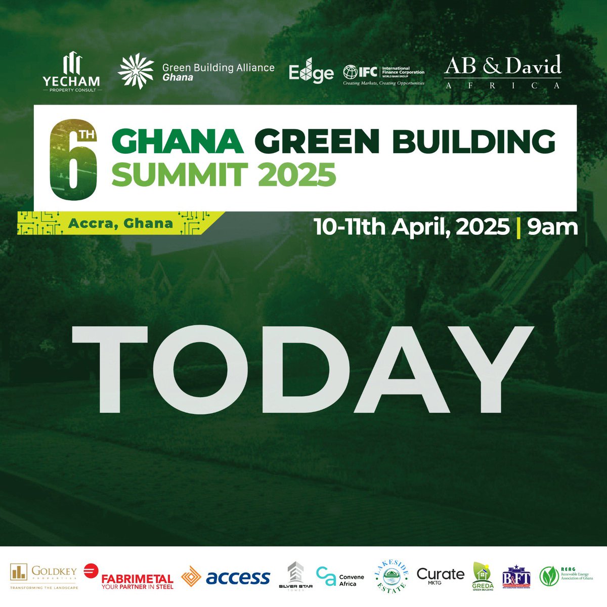 atoyamoah_'s tweet image. It’s todayyyyy!!!!!
We’re putting Ghana on the map for sustainable building innovation. Join local and international experts at GGBS 2025 for powerful insights and action.
Join here : us06web.zoom.us/webinar/regist…
#GGBS2025 #ThinkGlobalBuildLocal #GreenLeadership #GhanaToTheWorld