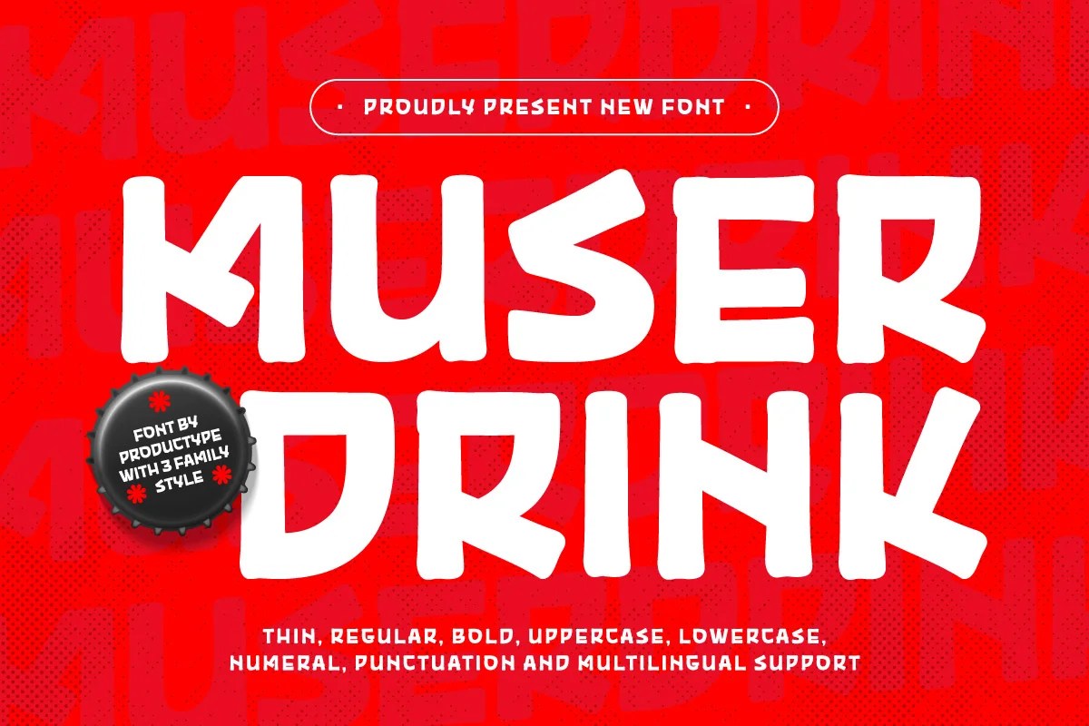 fontriver's tweet photo. MUSER DRINK font designed by PRODUCTYPE
https://t.co/vTR5cI823J
#fonts #typography #design #webdesign #font #type #typeface #lettering #brand #branding #branddesign #brandingdesign #menuboard #menuboarddesign #sushi #sushifonts #ttf #otf https://t.co/ginrJVa6wJ