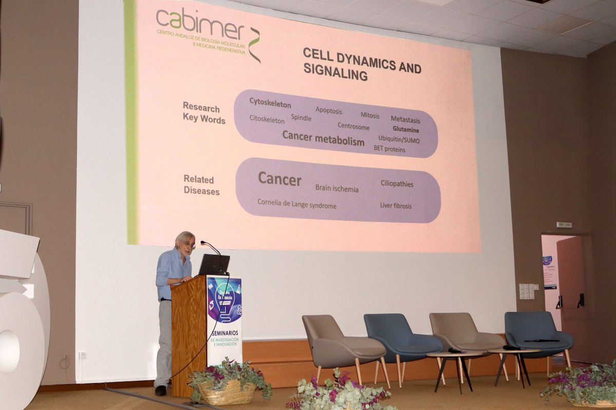 HUVMacarena's tweet photo. 🔬🦠Hoy se ha celebrado el I encuentro @cabimer - @HUVMacarena, una sesión informativa donde diferentes grupos de investigación de #CABIMER han dado a conocer los diferentes proyectos de investigación que llevan a cabo sobre cáncer, rotura de ADN, Epilepsia infantil entre otros. https://t.co/r6RiYJM85x