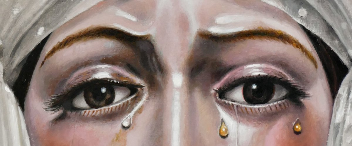 "Ｃｕｍｐｌｅｓ ｃｏｎｄｅｎａ,
ｐｕｅｓ ｔｅ ａｐｒｅｓó ｅｎ
 ｓｕｓ ｏｊｏｓ
Ｌａ Ｍａｃａｒｅｎａ."

 🗣️Enrique Casellas
Pregón #SSantaSevilla23

Mixta: óleo+ lápices al aceite sobre tabla.
70x50 cm.

◾Colección particular.

*Gracias <a href="/Randofer94/">Manuel Fdez. Rando</a> y <a href="/PMFotoscofrades/">Pablo Martínez Domínguez</a> siempre.