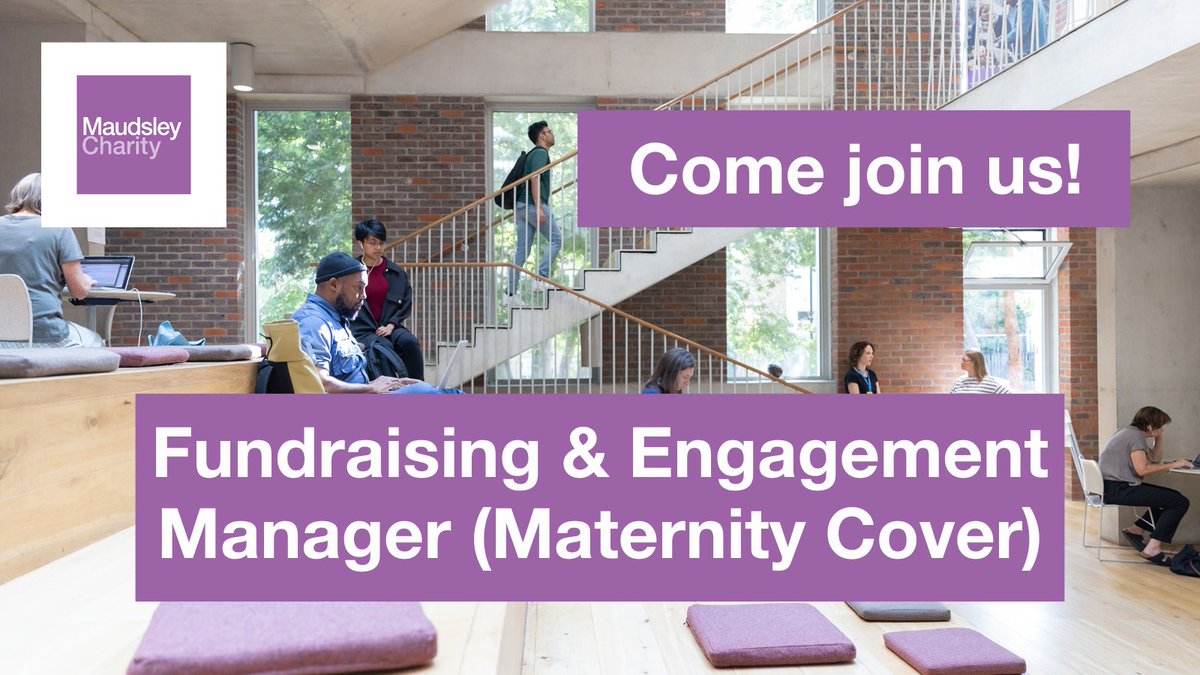 We’re looking for a Fundraising &amp; Engagement Manager (Maternity Cover) to work across a wide range of stakeholders – from NHS colleagues to creative agencies – to deliver meaningful fundraising and visibility. 

Applications close: 24 April. 

maudsleycharity.org/jobs/fundraisi…
