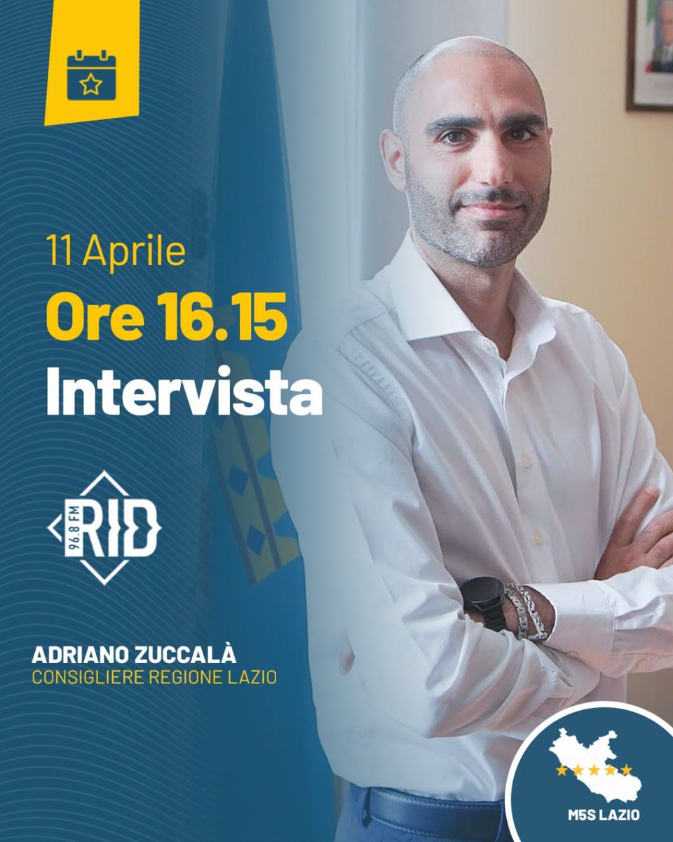 Alle ore 16.15, il nostro capogruppo <a href="/ZuccalaAdriano/">Adriano Zuccalà</a> interverrà a Radio Incontro Donna. Non mancate!