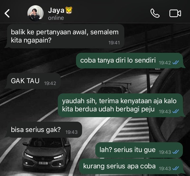 malheltraa's tweet photo. a #nuthong seribu zona au

bagi senja, aaron itu orang paling menyebalkan dimuka bumi ini. bagi aaron sendiri, senja itu orang yang harus ia jaga walaupun eksistensinya meresahkan Senja. Lantas bagaimana jika kedua orang itu terikat dalam pernikahan karena sebuah kesalahan? https://t.co/DOSLKvQ904