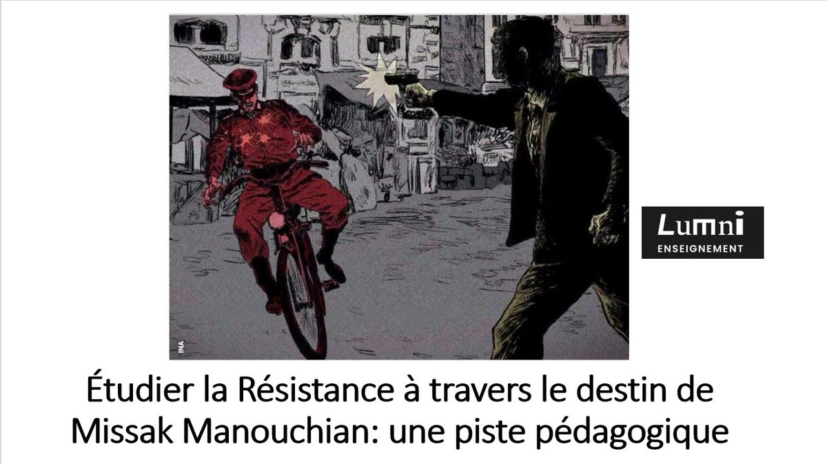 [#Ress_Num]
Etudier la Résistance à travers le destin de Missak Manouchian : une piste pédagogique <a href="/LumniEnseignant/">LumniEnseignant</a> 
👉enseignants.lumni.fr/parcours/1402/…
#Résistance #Collaboration