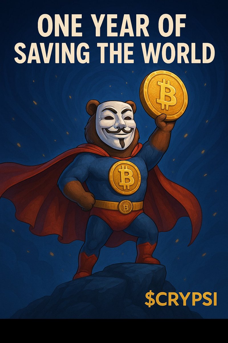 bobo_rea's tweet photo. 1 year old in crypto.
20 years old in truth.
50 years old in pain—for the bankers.
Crypsi ain’t a coin. It’s a culture.

Telegram: https://t.co/qyKRrpA6J1
Web: https://t.co/TkoDDiRA7j
@CrypsiArt

#CrypsiArt #DeFi #BirthdayMeme #AshleyOgle #viop #Survivor2025 #solanamemecoin https://t.co/IR5GXGpI70