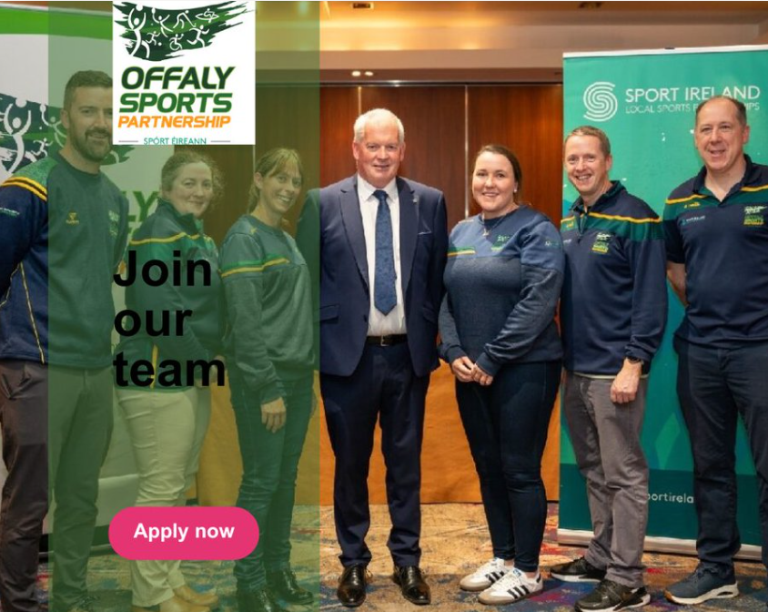 OffalyCoCo on behalf of Offaly Sports Partnership seeking applications from suitably qualified persons for the role of "Child &amp; Youth Coach" Qualifications, particulars of posts and application forms are available on offaly.ie/careersOCC is an equal opportunities employer