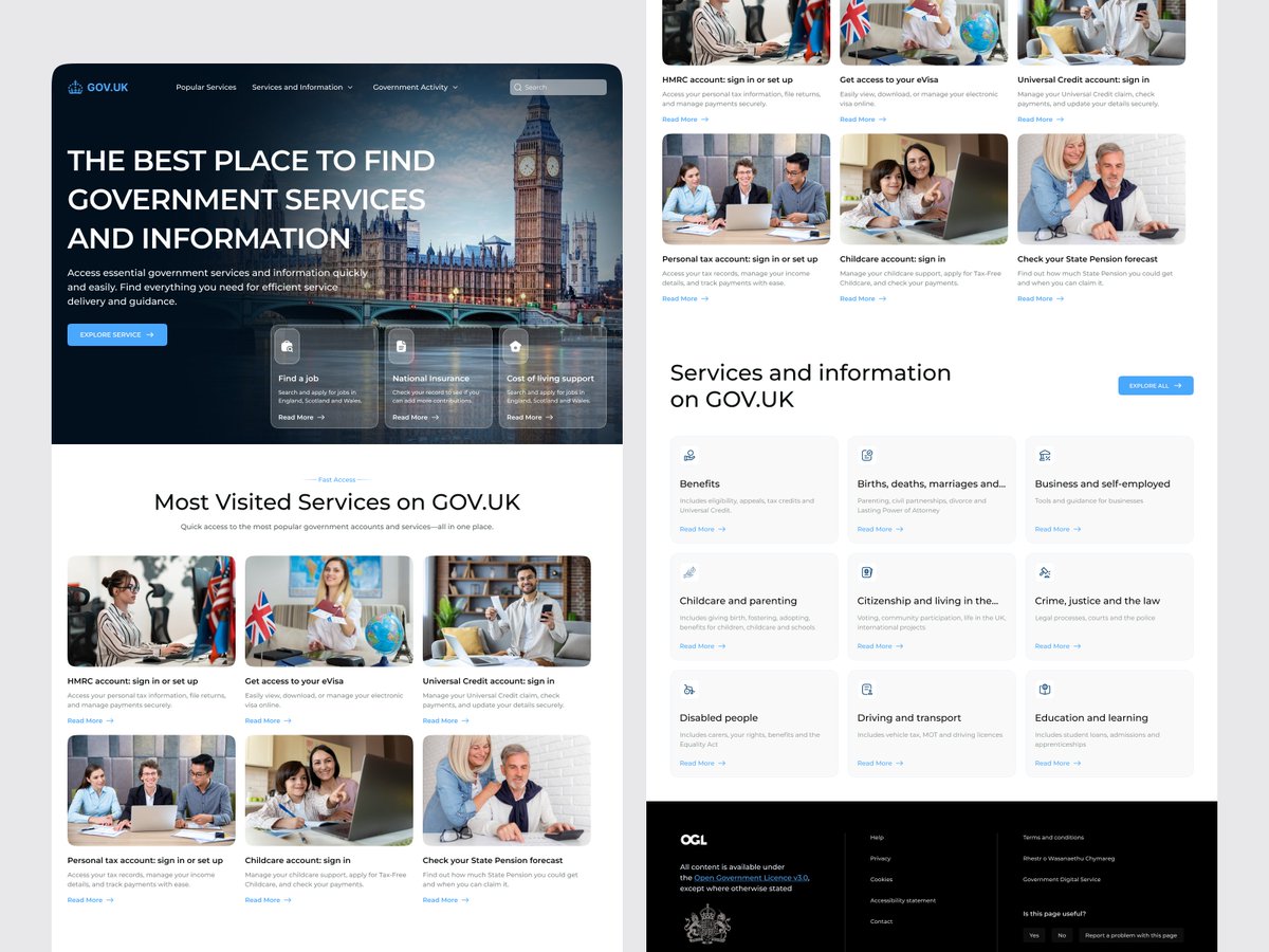 iliasconfidency's tweet photo. https://t.co/LnZ6AWGAT4 Website Redesign – Enhancing Accessibility, Usability & Trust
Dribbble: https://t.co/5RSpKHhYWF
Let me know your thoughts!
#UIDesign #WebRedesign #UXUI #GovernmentWebsite #DesignForGood #ModernUI #WebAccessibility #ResponsiveDesign #GovUK https://t.co/rESZvZLS2A