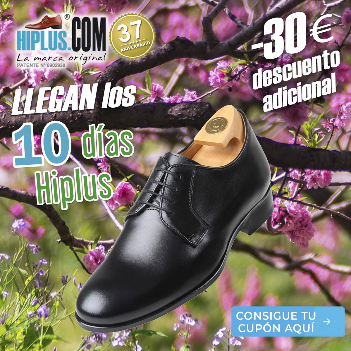 calzadoshiplus's tweet image. 10 DÍAS de HIPLUS
Los zapatos y botas con alzas que aumentan tu estatura hasta 10 cm. sin que nadie lo note con un Descuento Extra de 30€.
Realiza tu pedido ahora y consigue nuestro descuento especial de 30€ 
hiplus.com/descuentos-hip…
#zapatosconalzas #calzadosconalzas #Hiplus