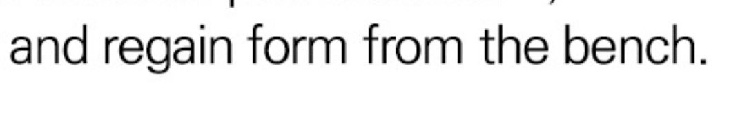 is it a magical bench or what lmaoo how does one.. regain form from the bench??