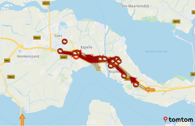 ANWBverkeer's tweet photo. De #Vlaketunnel #A58 Vlissingen ◄► Bergen op Zoom blijft vooralsnog DICHT.
Houd rekening met extra reistijd op de omleidingsroutes, op de #N289 Goes ► Putte bij Yerseke +1 uur. https://t.co/HjMiaYPJzk